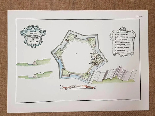 Pianta veduta della città - pianta,