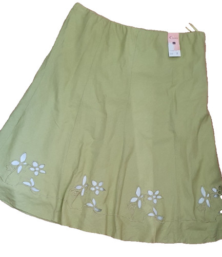 Gonna donna midi - uk20, verde