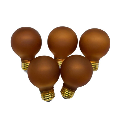 Lampadine dipinte ambra 5 - lampadine,