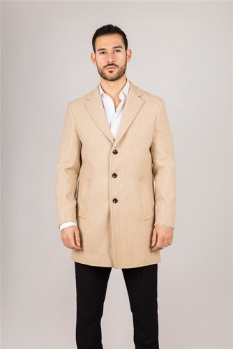 Uomo misto lana beige - da,