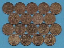 AUSTRIA: 20 scellini 1980-2001, tutti i 18 soggetti, serie completa!!