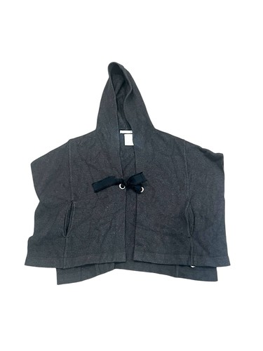 Poncho con cappuccio maglione