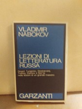 NABOKOV-LEZIONI DI LETTERATURA RUSSA-GARZANTI-1987-PRIMA EDIZIONE