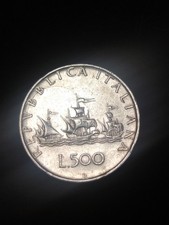 Moneta argento 500 lire - 500,