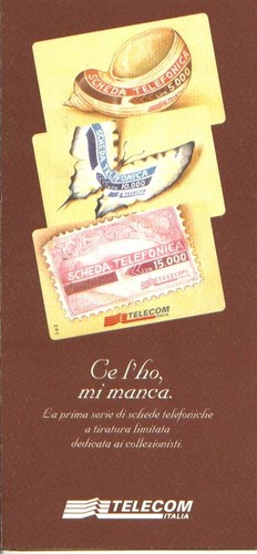 Folder con schede - schede, telefoniche