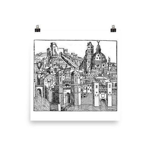 Secolo veduta padova - xv, di