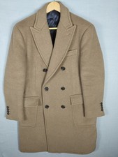 Cappotto cammello misto cashmere Hackett London collezione Mayfair 42R *VGC*