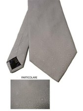 CRAVATTA UOMO SETA LUCIANO SOPRANI NUOVA ORIGINALE MADE ITALY CRAVATTE GRIGIO