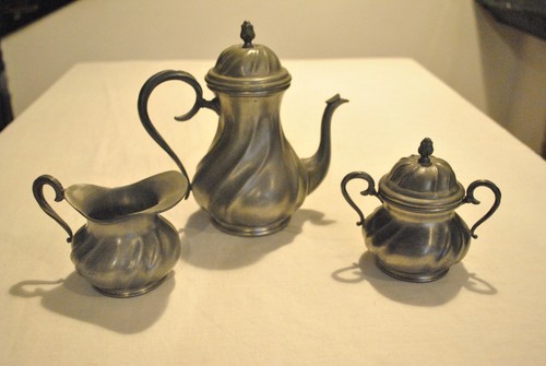 Vintage italian pewter tea - italian,