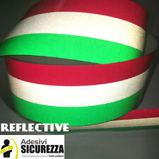 Adesivo stickers striscia bandiera italiana "Tricolore" RIFLETTENTE vespa lambretta