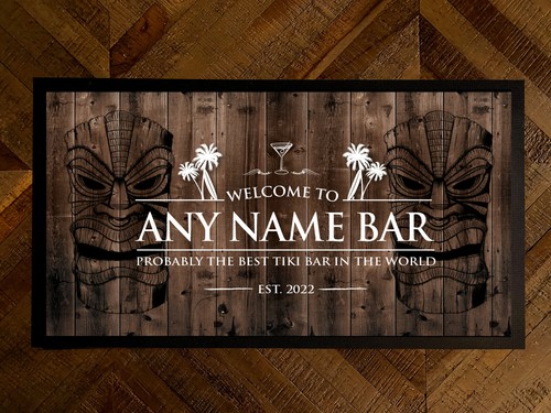 Personalised bar runner - mat,