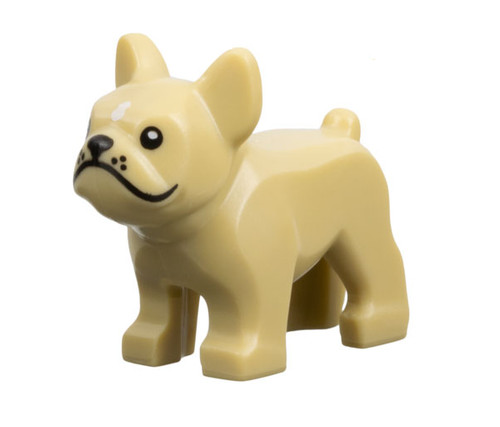 Lego cane animale tan bulldog - lego,