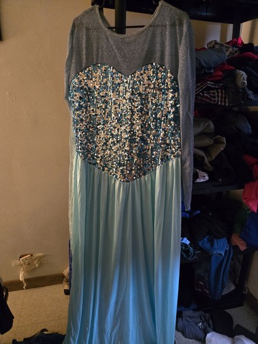 Vestito costume donna elsa - vestito,
