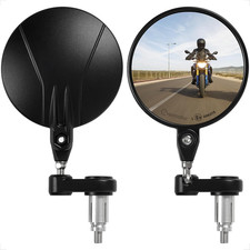 Specchietti Moto 360° Manubrio Omologati E9, Rotondi Laterali per Scooter, Rolle