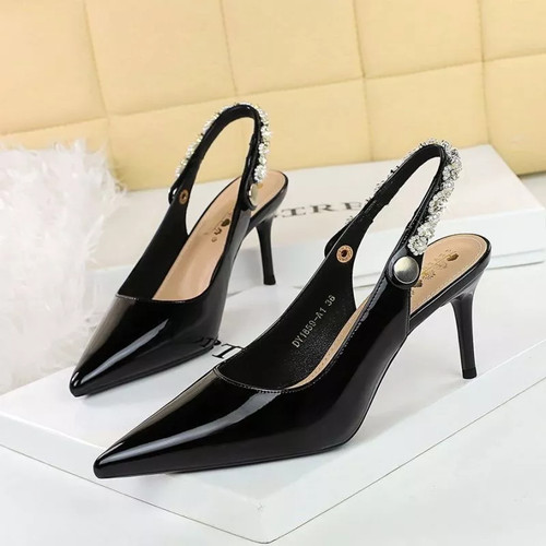 Decolte nere eleganti tacco - decolte, 7