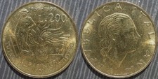 * ITALY 200 lire ND (1999) "