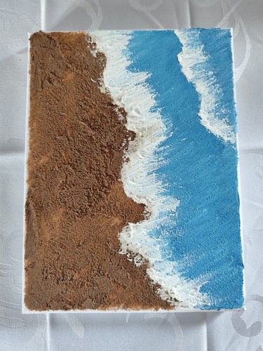 Quadro mare dipinto 18x24 - mare,