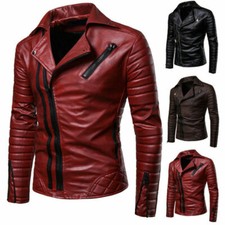Cappotto moto uomo obliquo zip