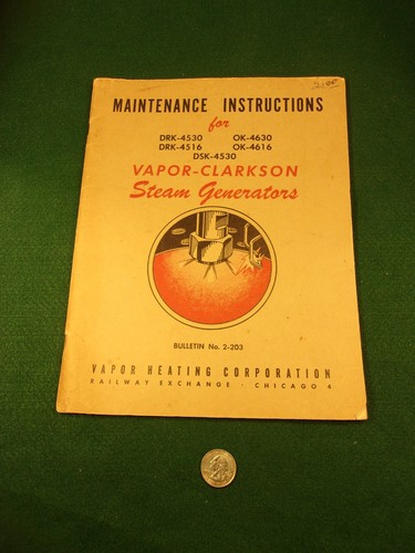 1948 vapor clarkson generatore - 1948, vapor-clarkson