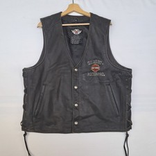 Gilet harley davidson pelle - gilet,