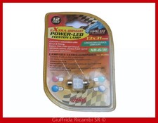 Lampada Lampadina Led 12V Blu a Siluro C5W Auto PowerLed