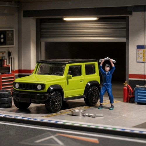 Figura meccanico auto in - figura, di