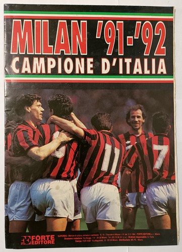 Milan 1991 campione - milan, 1991/92