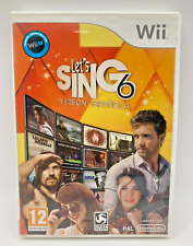 Let's Sing 6 versione spagnola Nintendo Wii PAL ESP gioco usato no manuale