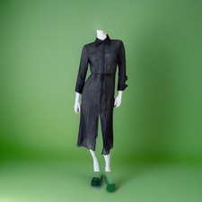 Abito Kimono Semitrasparente Sensual H&M Nero XS