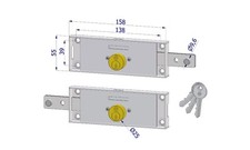 Coppia serrature laterali