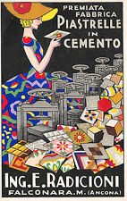 A1285) FALCONARA MARITTIMA (ANCONA) PIASTRELLE IN CEMENTO ING. RADICIONI.