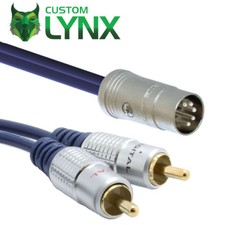 5 pin Din a 2 x cavi phono