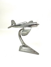 Rara scultura scrivania aereo Art Deco Bauhaus ufficio metallo fuso Germania 1940 