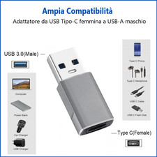 Adattatore OTG USB-C femmina USB-A maschio convertitore 3.0 universale riduttore
