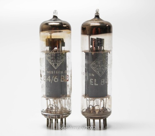 Coppia tubi telefunken - telefunken, 6bq5
