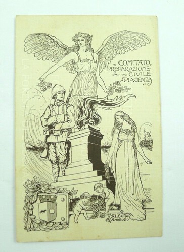 Cartolina piacenza ww1 - ,