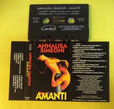 MC ANNALISA SIMEONI Amanti 1994 italy CARISH NL 65 LISCIO no cd lp vhs