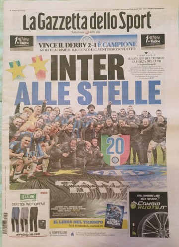 Inter scudetto gazzetta - 20°,
