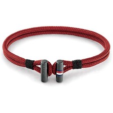 Bracciale Uomo TOMMY HILFIGER NYLON SS 2790335 Tessuto Rosso