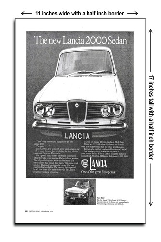 Poster lancia 2000 berlina - lancia,