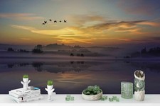 Carta da parati 3D lago