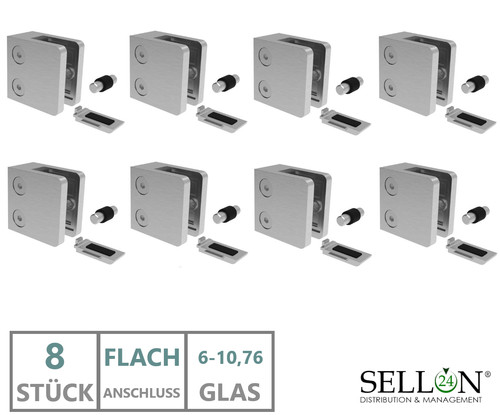 Acciaio inox vetro supporto - 8x,