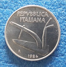 MONETA REPUBBLICA ITALIANA 10