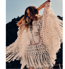 Zara new woman fringed - zara, knit