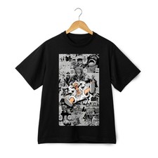 One Piece Luffy Gear 5 Manga Collage T-Shirt Anime Fan Casual Wear Unisex Tee