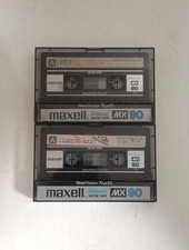 Lotto 2x MAXELL MX 90 1980 METAL TIPO IV 4 musicassette vergini cassette tape