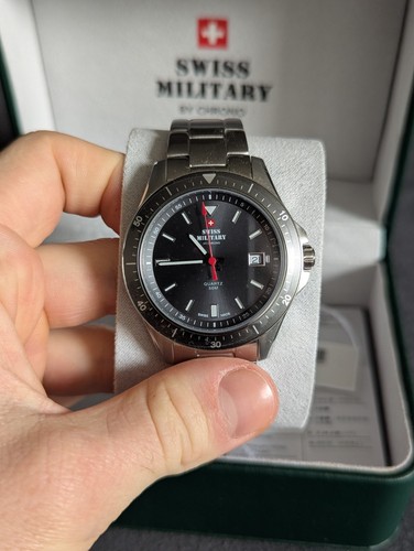 Swiss military chrono - military,