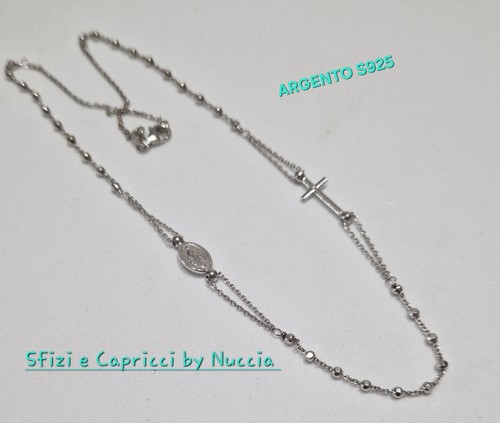 Collana rosario crocifisso - collana,