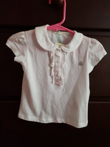 Polo bianca benetton - polo,