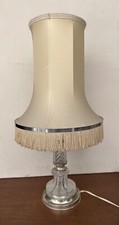 VINTAGE GLASS TABLE LAMP WITH